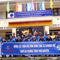 HONDA LỘC THỊNH ĐỒNG HÀNH CÙNG CLB WINNER HUẾ THAM GIA CHƯƠNG TRÌNH THIỆN NGUYỆN