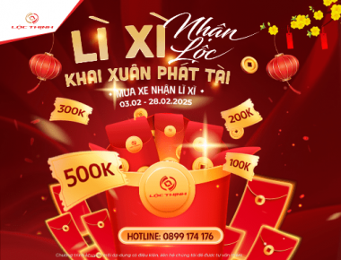 LÌ XÌ NHẬN LỘC - KHAI XUÂN PHÁT TÀI CÙNG XE MÁY LỘC THỊNH!