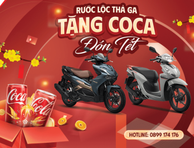 RƯỚC LỘC THẢ GA – TẶNG COCA ĐÓN TẾT CÙNG HỆ THỐNG XE MÁY LỘC THỊNH! 