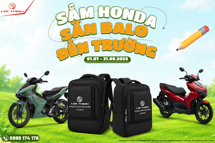 Sắm Honda – Săn balo đến trường tại Honda Lộc Thịnh